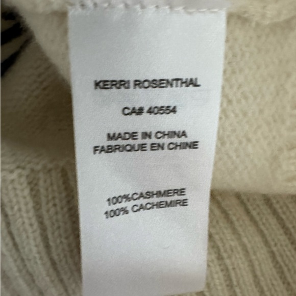 Kerri Rosenthal 100% Cashmere IMAGINE FLOWERS stunning sweater S - Picture 6 of 6